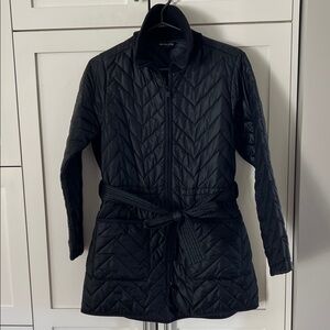 Athleta Black Quilted Puffer Jacket